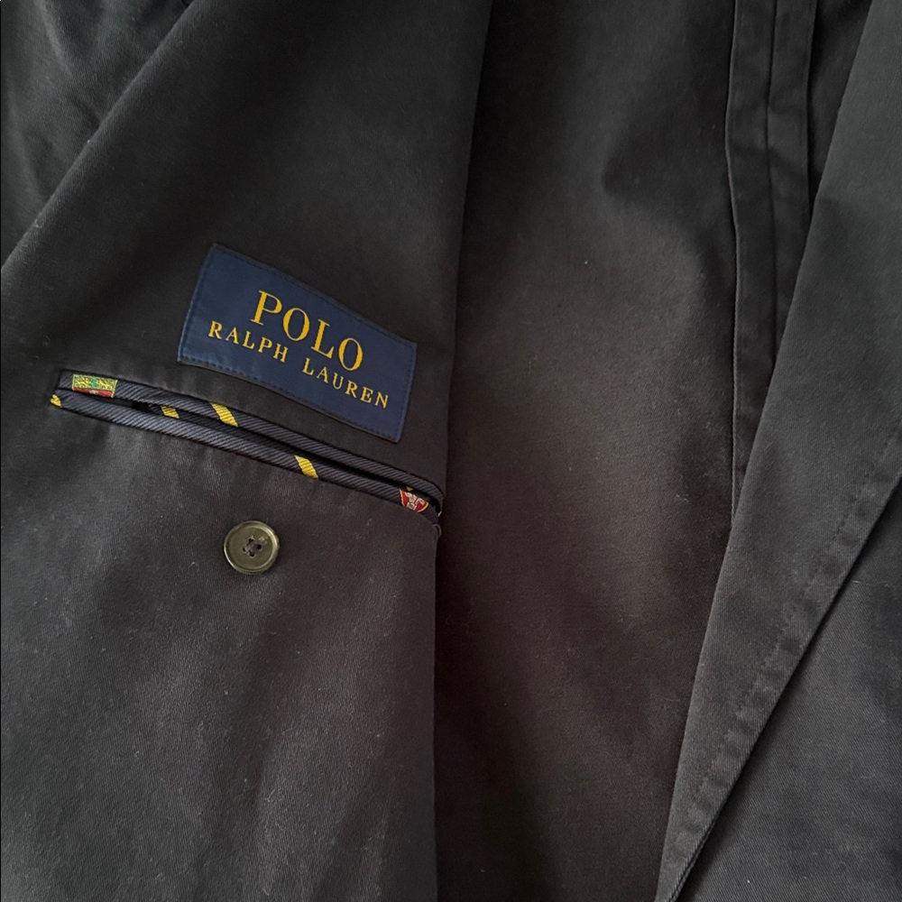 Polo by Ralph Lauren Navy Cotton Blazer - Picture 2 of 7
